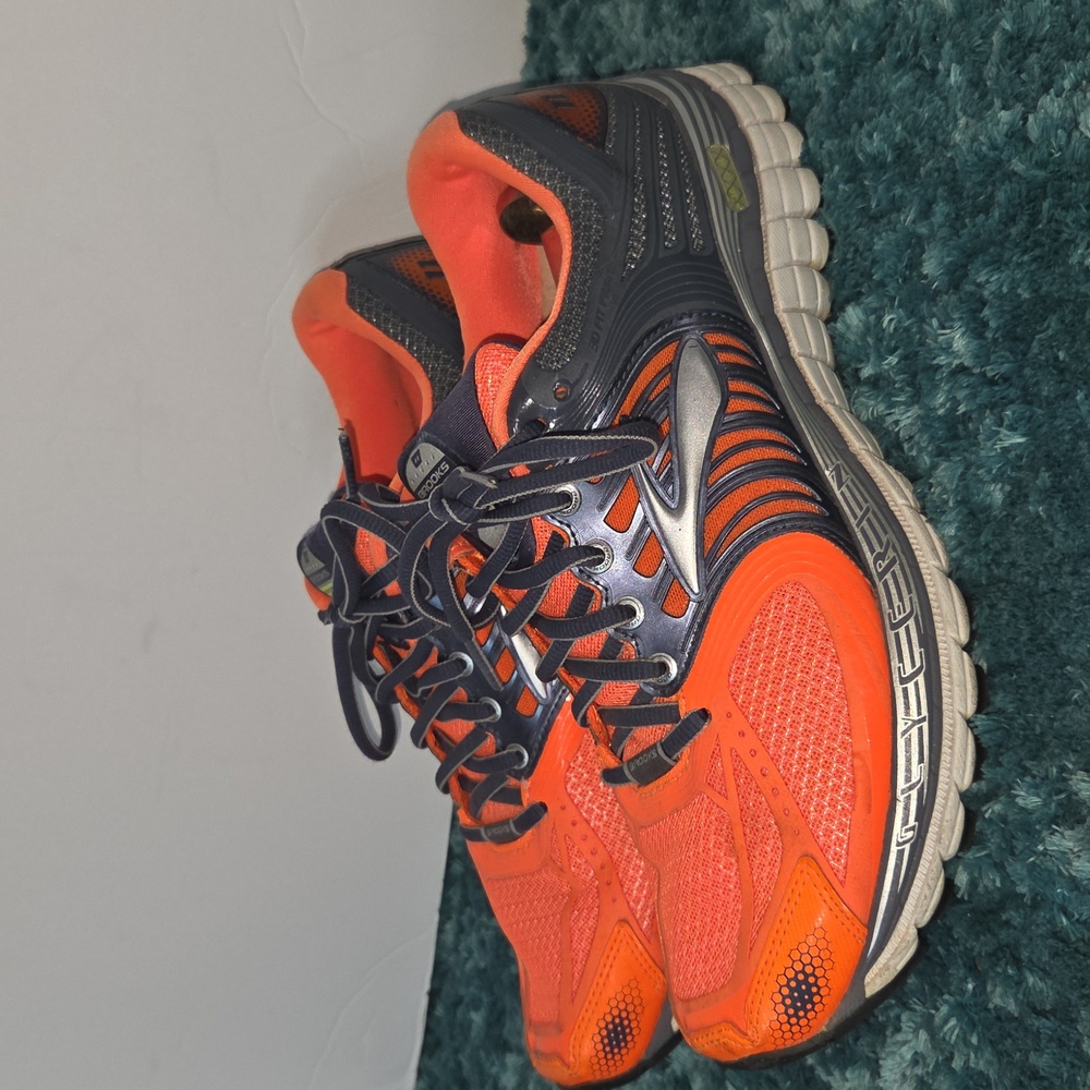 Brooks Glycerin 11 Womens Running Shoes - Orange and Navy Size 8D